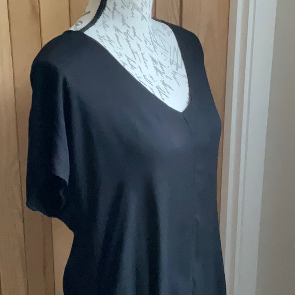 NWOT Beautiful Black Rayon Dress By Félicité. Size 2. - Picture 11 of 13